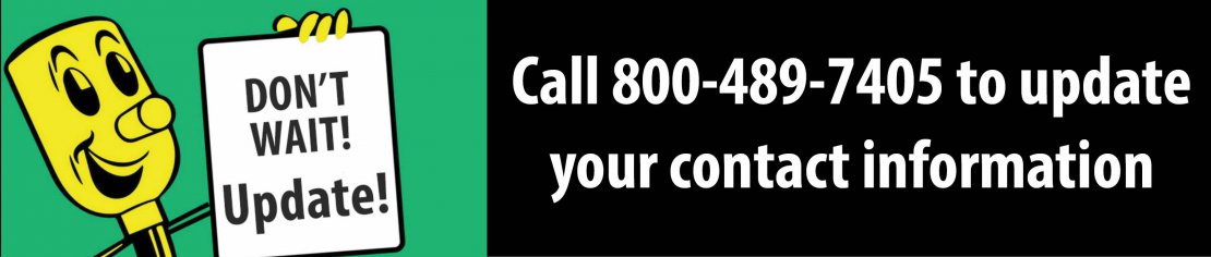 Keep phone numbers updated to help speed restoration efforts